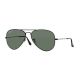 Ray Ban 0RB3025 002/58 55 BLACK CRYSTAL GREEN POLARIZED Metal Man size 55 sunglasses