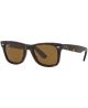 Ray Ban 0RB2140 902/57 50 TORTOISE CRYSTAL BROWN POLARIZED Acetate Unisex size 50 sunglasses