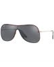 Ray Ban 0RB4311N 63596G 38 HAVANA GREY ON TOP RED GREY MIRROR SILVER Injected Unisex size 38 sunglasses