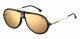 Carrera  sunglasses For Him with a BLACK frame and GOLD MIRROR lens with a lens width of 60mm and model number Carrera 1020/S