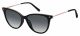 Fossil  sunglasses For Her with a BLACK frame and DARK GREY SHADED lens with a lens width of 54mm and model number FOS 3083/S