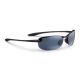 Maui Jim Makaha Gloss Black With Grey Lens 405-02 size 64 sunglasses